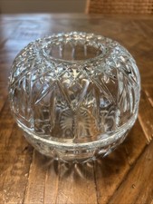 Vintage Homco Diamond Cut 2-Piece Clear Glass...
