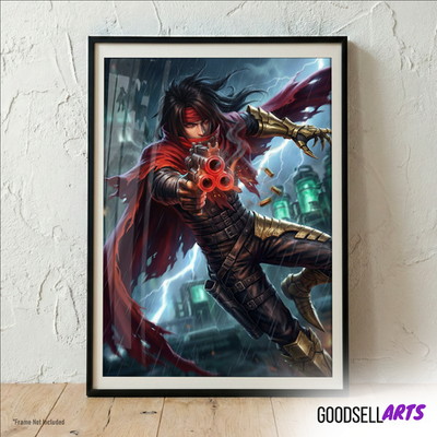 Vincent Valentine Art Print Final Fantasy VII Rebirth Remake FF7