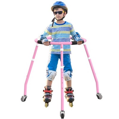 GanFindX Skater Aid for Kids Roller Skating, Skate Trainer Pink