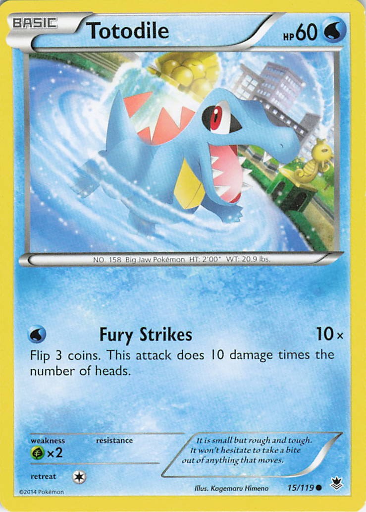 Totodile Normal Common XY - Phantom Forces 15/119 LP