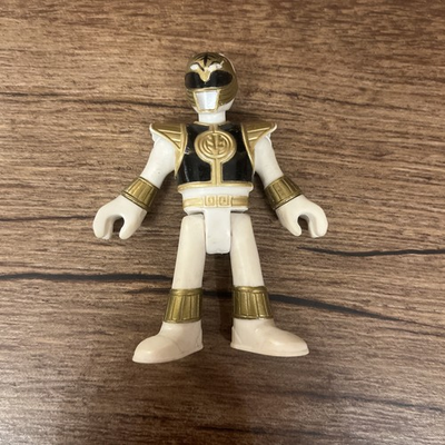 #ad Fisher Price Imaginext Mighty Morphin Power Rangers White Ranger Action Figure $10.00