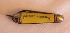 SMALL VINTAGE COLONIAL 2" FORT NIAGARA SOUVENIR POCKET KNIFE