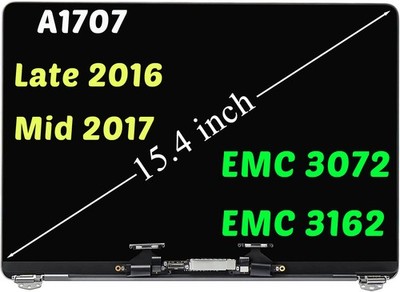 New Macbook Pro Retina 15'' A1707 2016-2017 Gray Full LCD Screen Assembly OEM A++