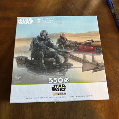 Ceaco Star Wars The Mandalorian 550-Piece Interlock Puzzle 42450 open box new