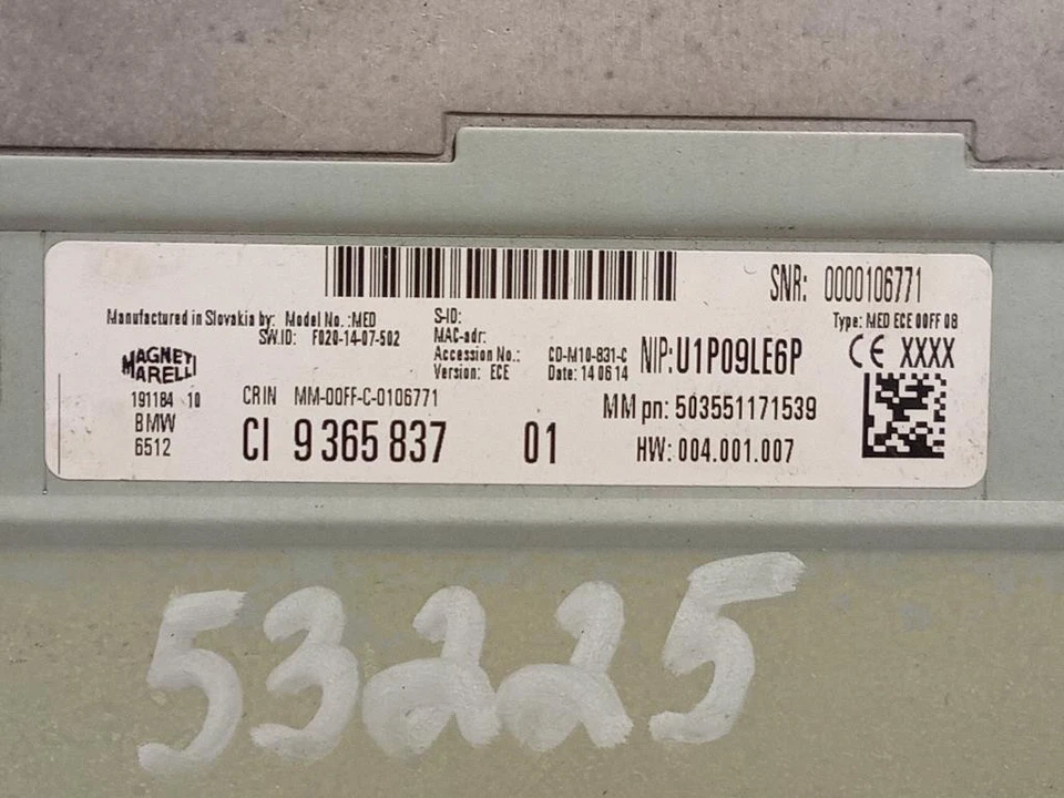 AUTORADIO MP3 PER BMW Serie 1 F20 9365837 N47D16A (11>19) - Immagine 4 di 4