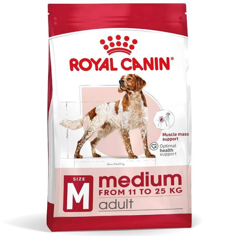 Royal Canin Medium Adult Hundetrockenfutter 4 kg - BBE 21/8/25