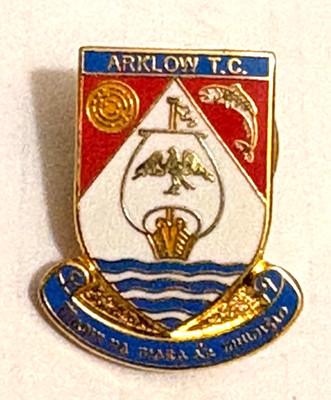ARKLOW T.C. Shipping Rare Enamel Lapel Pin Badge