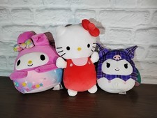 Sanrio Hello Kitty  My Melody Squishmallow Plush Stuffed Collectables Lot Of 3