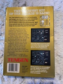 Pac-Man [Tengen Black] - (Nintendo Entertainment System NES) COMPLETE