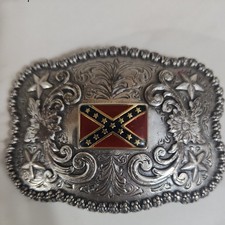 Nocona Flag Belt Buckle. Slightly Used