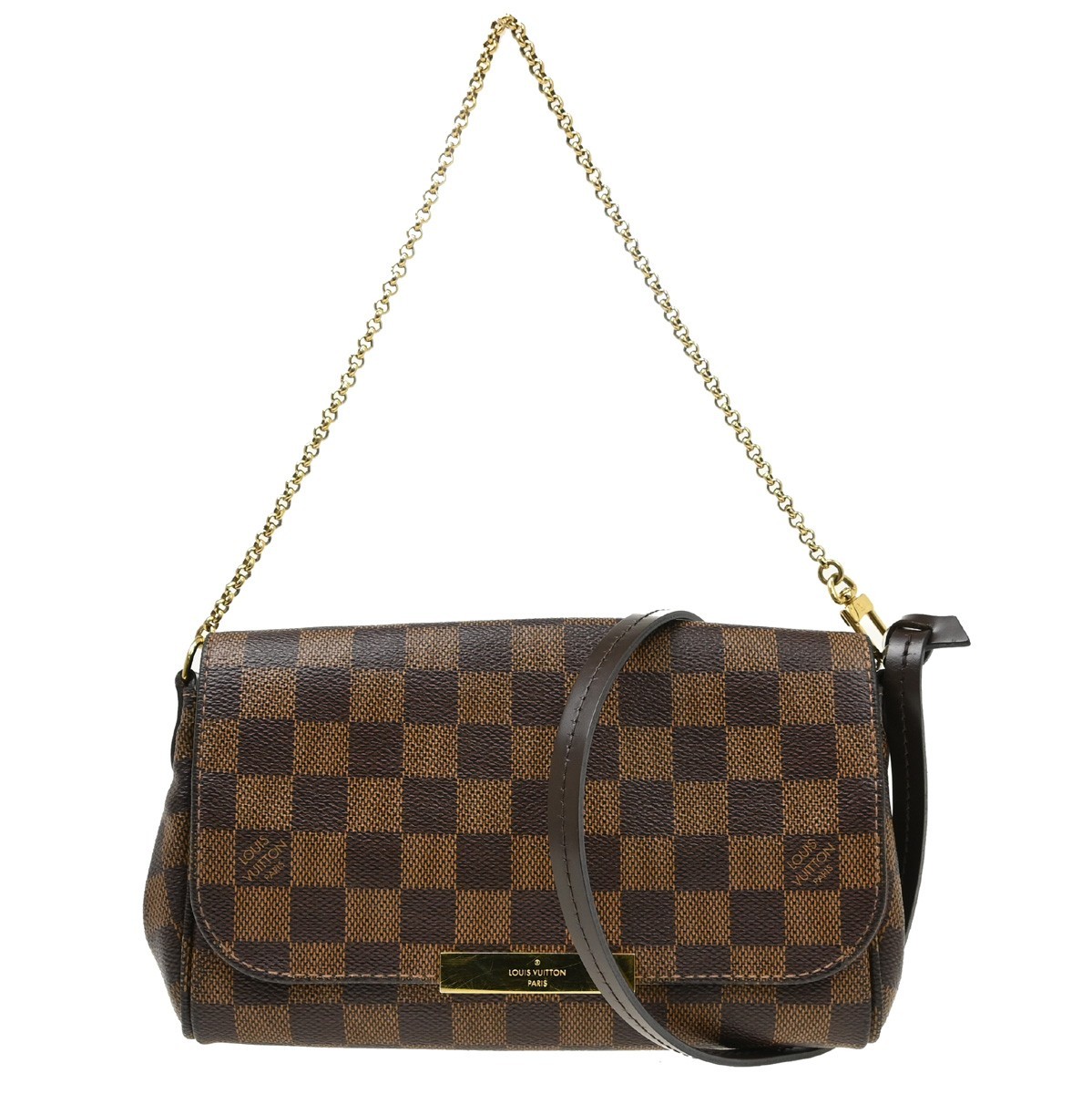 Best06 LOUIS VUITTON Damier Favorite PM Shoulder Bag N41276 DU2114 TQ00038