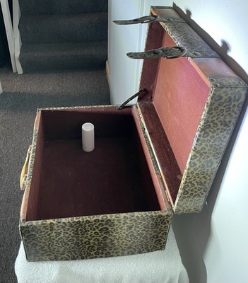 Leopard Print Storage Box 16 X12.5 X8  Velvet Inside! Store Your Expensive Gold