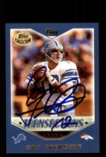 Signed Football Card Auto Gus Frerotte 2000 Topps Collection #317 Broncos