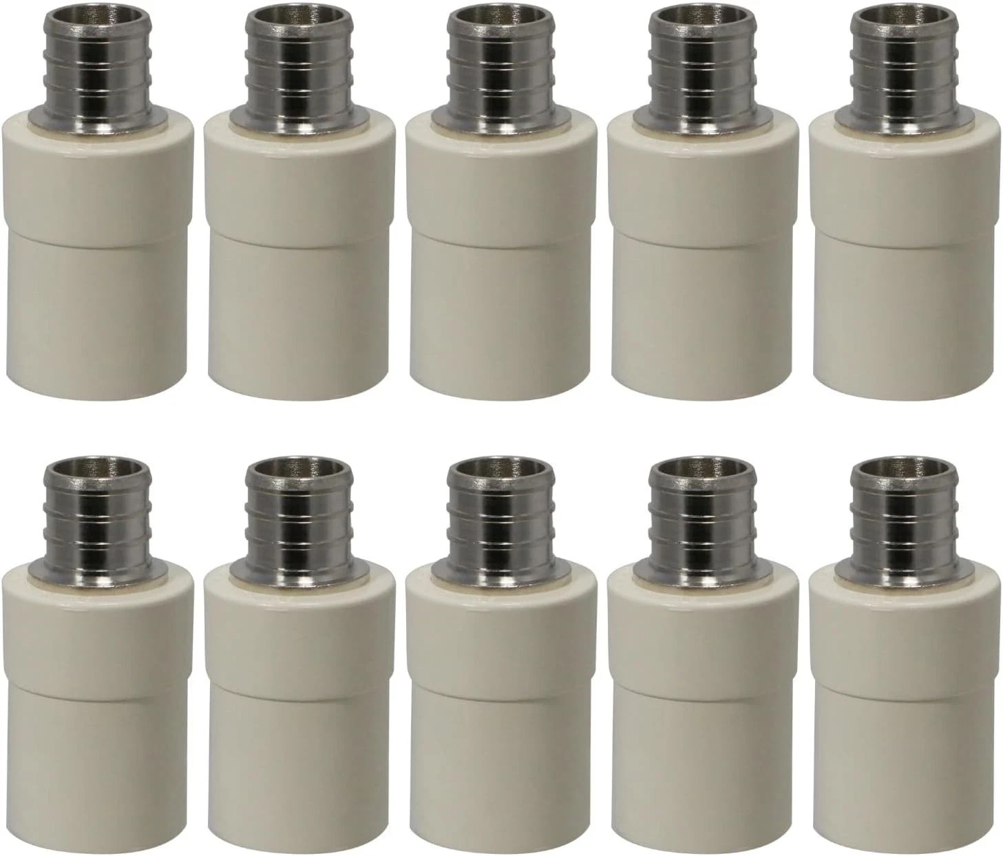 Cpvc To Pex Adapter 10 Pack 3/4" Pex X 3/4" Cpvc Coupling Transition Coupling Pe