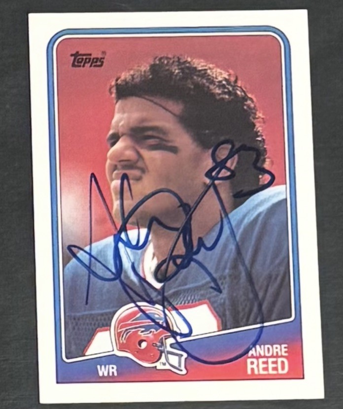 ANDRE REED 1988 TOPPS #224 SIGNED AUTOGRAPH AUTO 