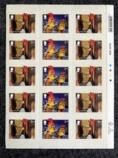 (2022) Sheets UK GB Stamps MNH Aardman Classics Rocky and Ginger Feathers McGraw
