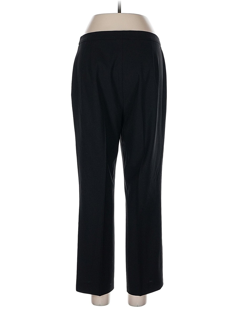 RENA LANGE Women Black Dress Pants 10 View 2