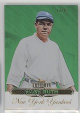2011 Topps Tribute Green 13/75 Babe Ruth #1 HOF y6z