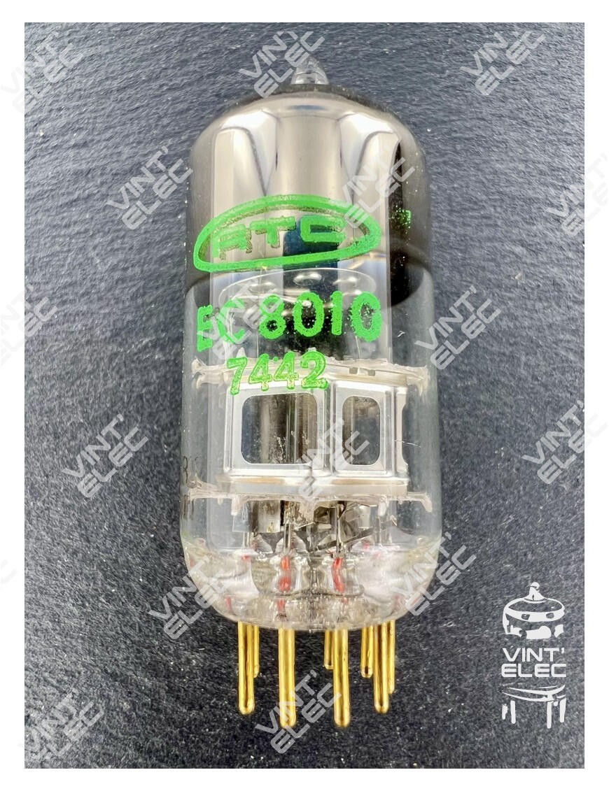 Tube EC8010 RTC réduction du bruit et broches dorées pour amplificateur tube