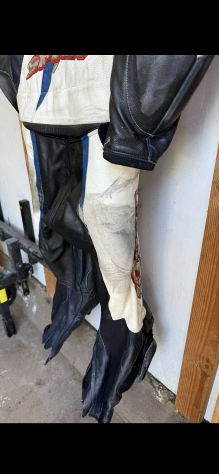 Nuevo Traje de Pista de Carreras de Motocicleta SPIDI Cuero 2 Piezas Chaqueta Talla 50 T Anillo R Tech Foto 3 de 4
