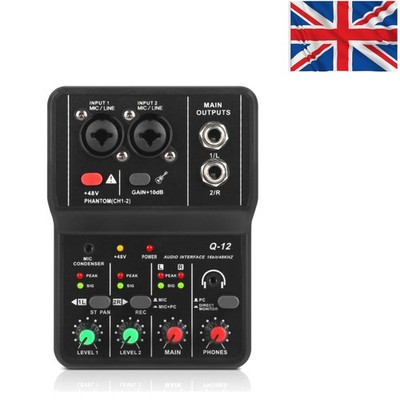 Studioqualität USB Audio Interface mit 48V Phantomspeisung & extrem niedriger Latenz