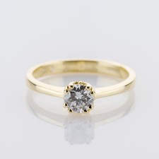 Ring aus 585er Gelbgold mit 0.49 ct Brillant