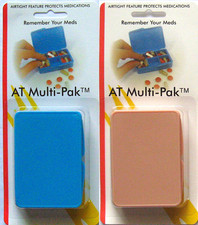 Lot of 2 New Pill Cases, Pill Boxes, Medicine Organizers, 6 Dividers, 3 Colors