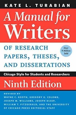 A Manual for Writers of Research - Paperback, by Turabian Kate L. - Very Good j
