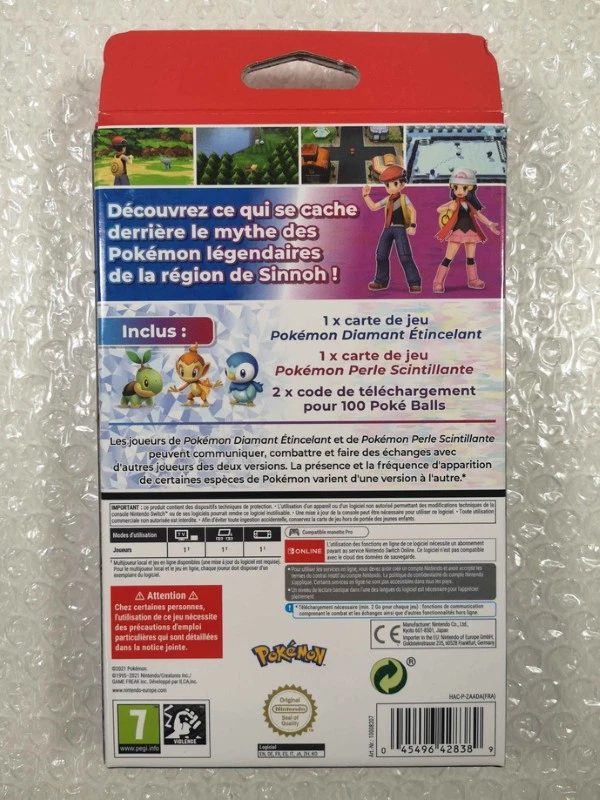 Pack Duo Pokémon Diamant Etincelant &Perle Scintillant Jeu Vidéo Nintendo Switch, photo 2 sur 5