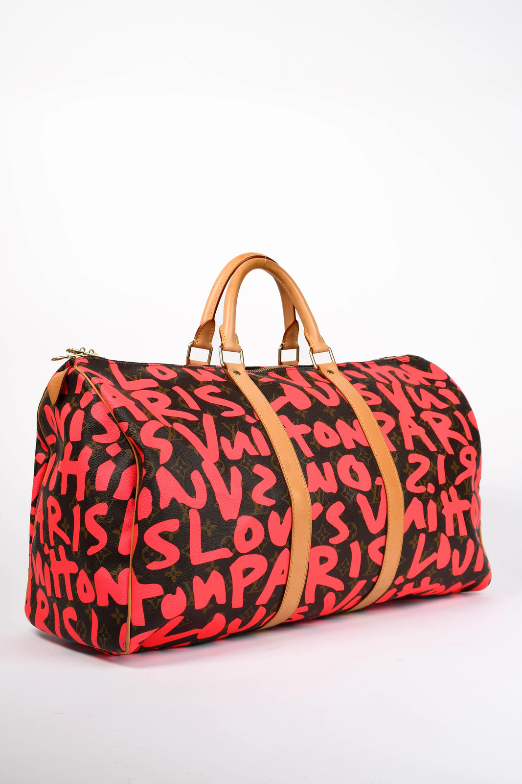 Limited Edition Louis Vuitton x Stephen Sprouse Neon Pink Keepall 50 image 2