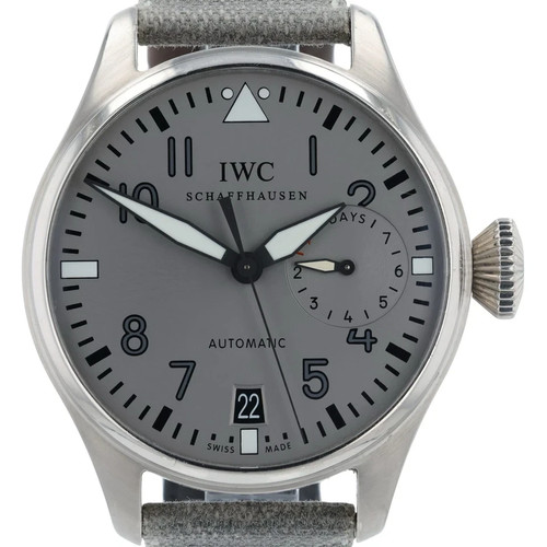IWC Big Pilot 18k White Gold Silver Dial 46mm Automatic Men’s Watch IW500430