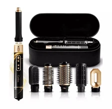 Curlee 6-in-1 Hair Dryer Styling Brush with Case 1200 watt **NEW**