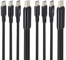 2Pack/4Ft 3 in 1 USB C Splitter Cable USB C 2.0 Male to Dual Type C Male+Micro U