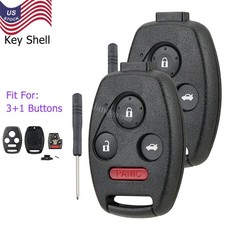 2 For 2003 2004 2005 2006 2007 Honda Accord - Remote Key Fob Uncut Shell Case 2 For 2003 2004 2005 2006 2007 Honda Accord - Remote Key Fob Uncut Shell Case