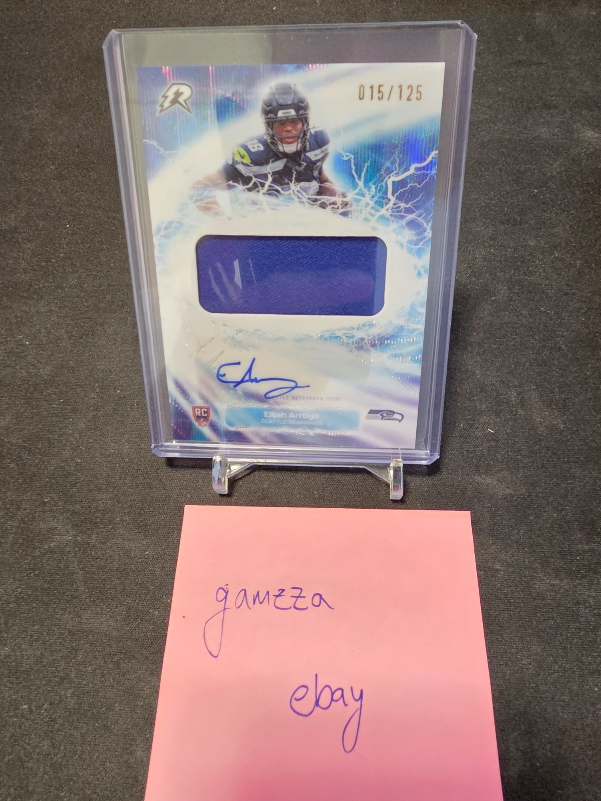 2025 Topps Resurgence Elijah Arroyo Radial Rookie Relic Auto White Surge /125