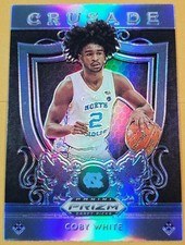 2018-19 Panini Draft Picks Silver Prizm Crusade Coby White #61 Charlotte Hornets