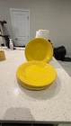 4 Fiestaware Dinner Plates 10.5 sunflower yellow Homer Laughlin