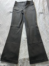 Express Editor Pants Size 0R Stretch Flare Leg Mid-Rise Dark Gray