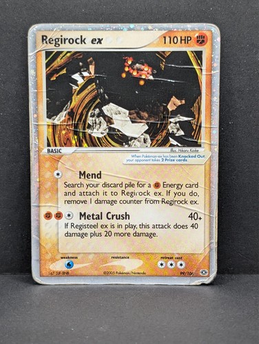 Regirock ex 99/106 Emerald Holo Ultra Rare Pokemon TCG Nintendo