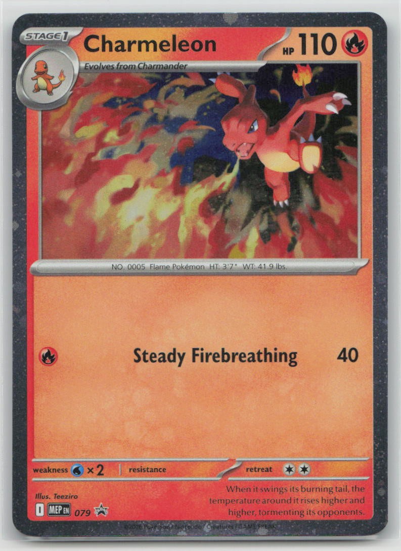 Charmeleon (Cosmos Holo) 079 Promo ME: Mega Evolution Promo Pokemon Near Mint