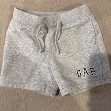 Baby Gap Unisex Logo Pull-On Shorts 18-24 Months Light Heather Gray