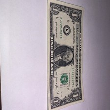 December 29 1987 Birthday Note $1 One Dollar Bill