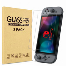 Nintendo Switch 2 Tempered Glass Screen Protector 2-Pack 9H Anti-Scratch NEW
