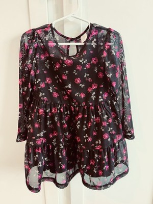 Baby GAP Tiered Mesh Dress Sz 4, Plymouth Rock Brown, Lined