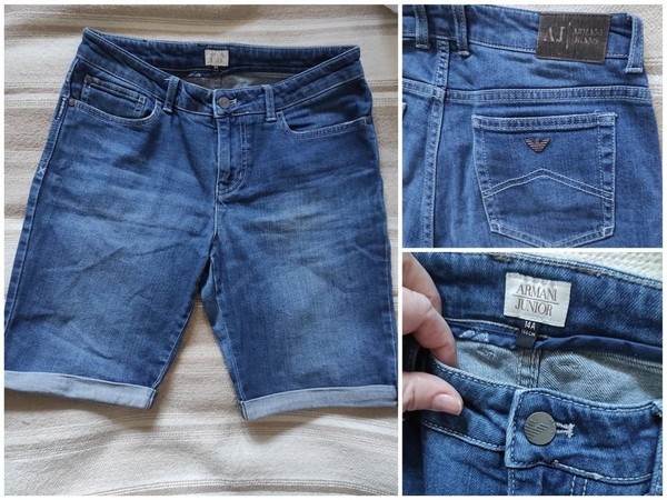 Women Armani Jeans Shorts Blue #ETW