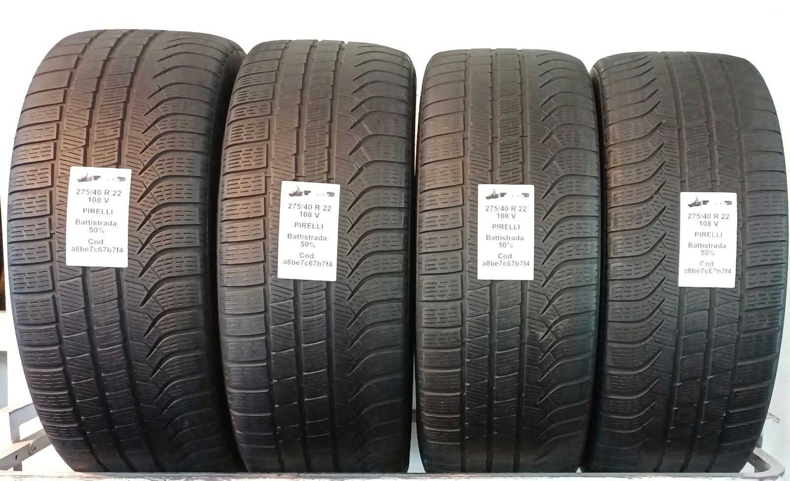 PNEUMATICI USATI PEZZO 4 PIRELLI PZERO INVERNALI 275/40 R22 108V INVERNALI