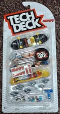 Tech Deck Hook Ups Finger Skateboard 4 Pack Anime Girl Robot Toy Fidget Rare HTF