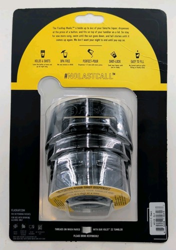 Flaskap Madic 6 Tumbler Lid Replacement Shot 6oz Black New Sealed Summer Travel - Afbeelding 2 van 7