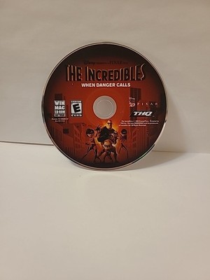The Incredibles -  When Danger Calls PC CD ROM Game (2004) Disk Only