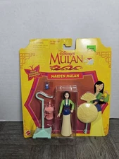 Vintage Rare 1997 Mattel Disney Mulan Carded Figure Maiden Mulan